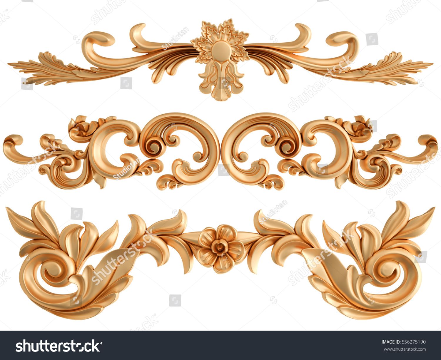 Gold Ornament On White Background Isolated Stock Illustration 556275190 _ Shutterstock.jpg