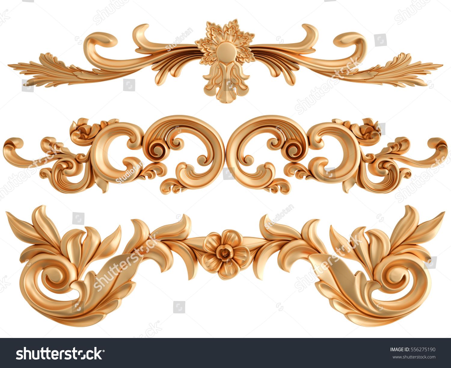 Gold Ornament On White Background Isolated Stock Illustration 556275190 _ Shutterstock.jpg